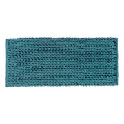 Thick Bathmat in Beige & Petrol
