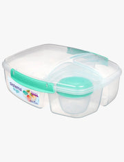 Sistema Triple Split TO GO Lunch Box with Yogurt Pot