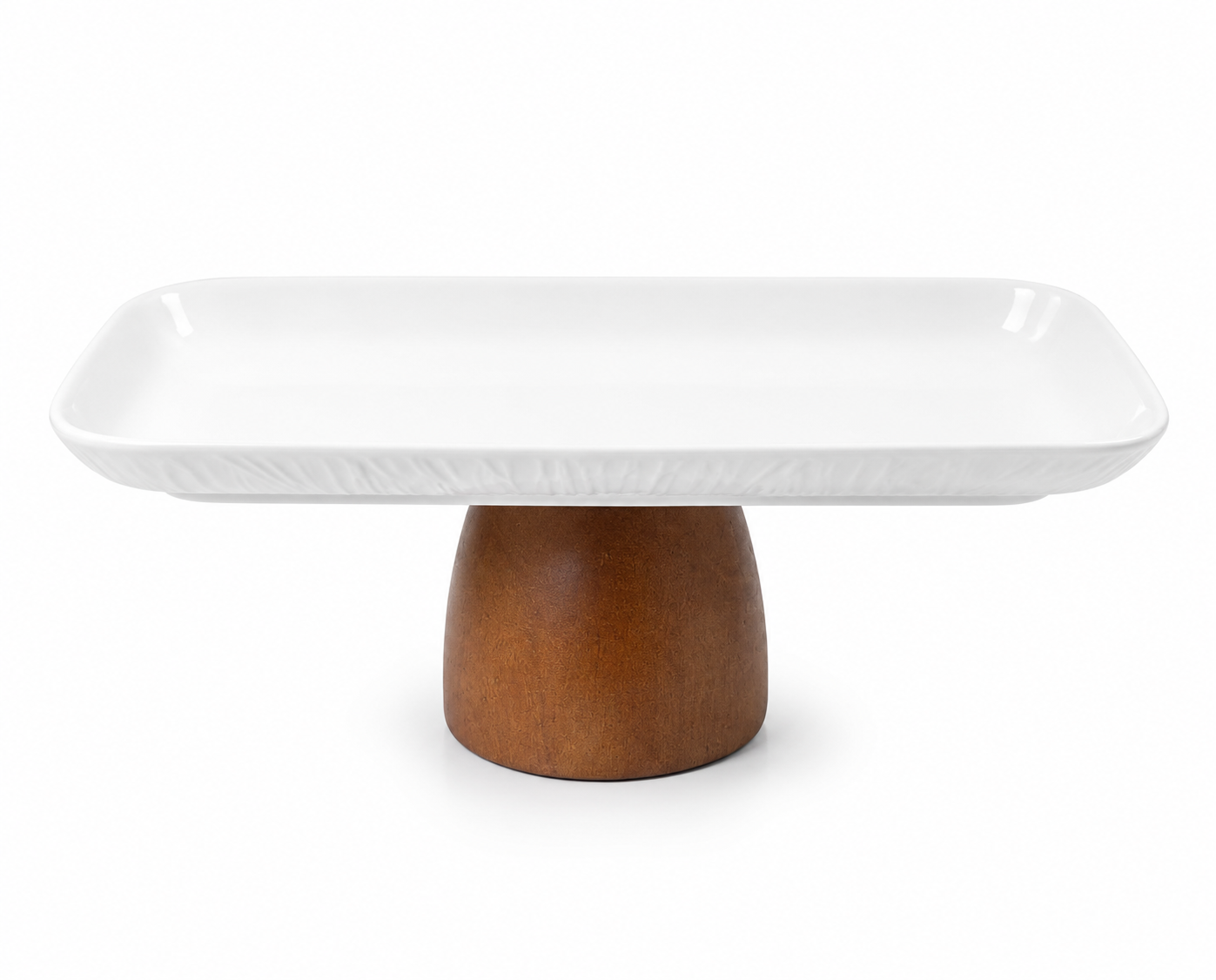 Rectangular Porcelain Plate with Stand