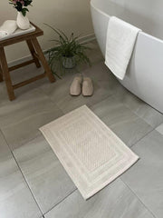 Atina Bathroom Mat - Turkish Cotton Bath Rug
