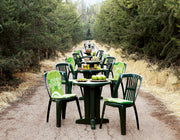 Fiesta Striped Armless Chair for Indoor & Outdoor Use
