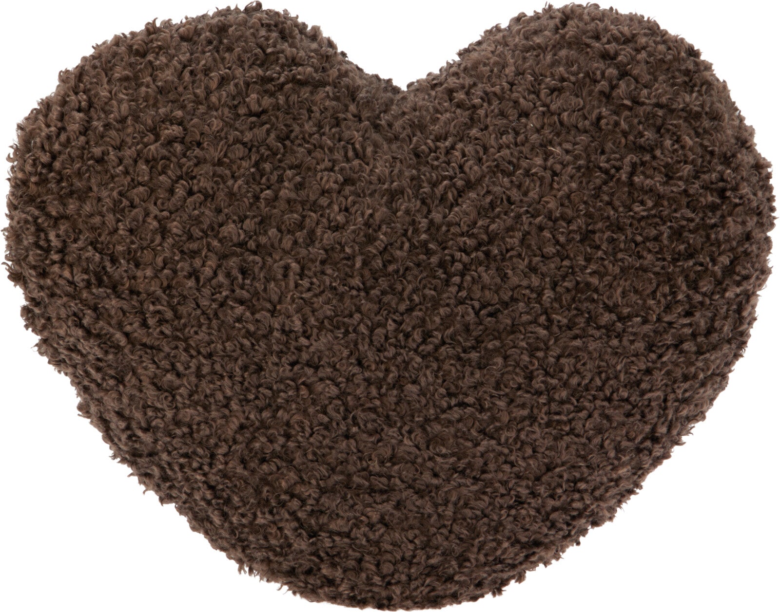 Cushion Heart Teddy Heart-Shaped Pillow 35x33 cm Polyester Knitted