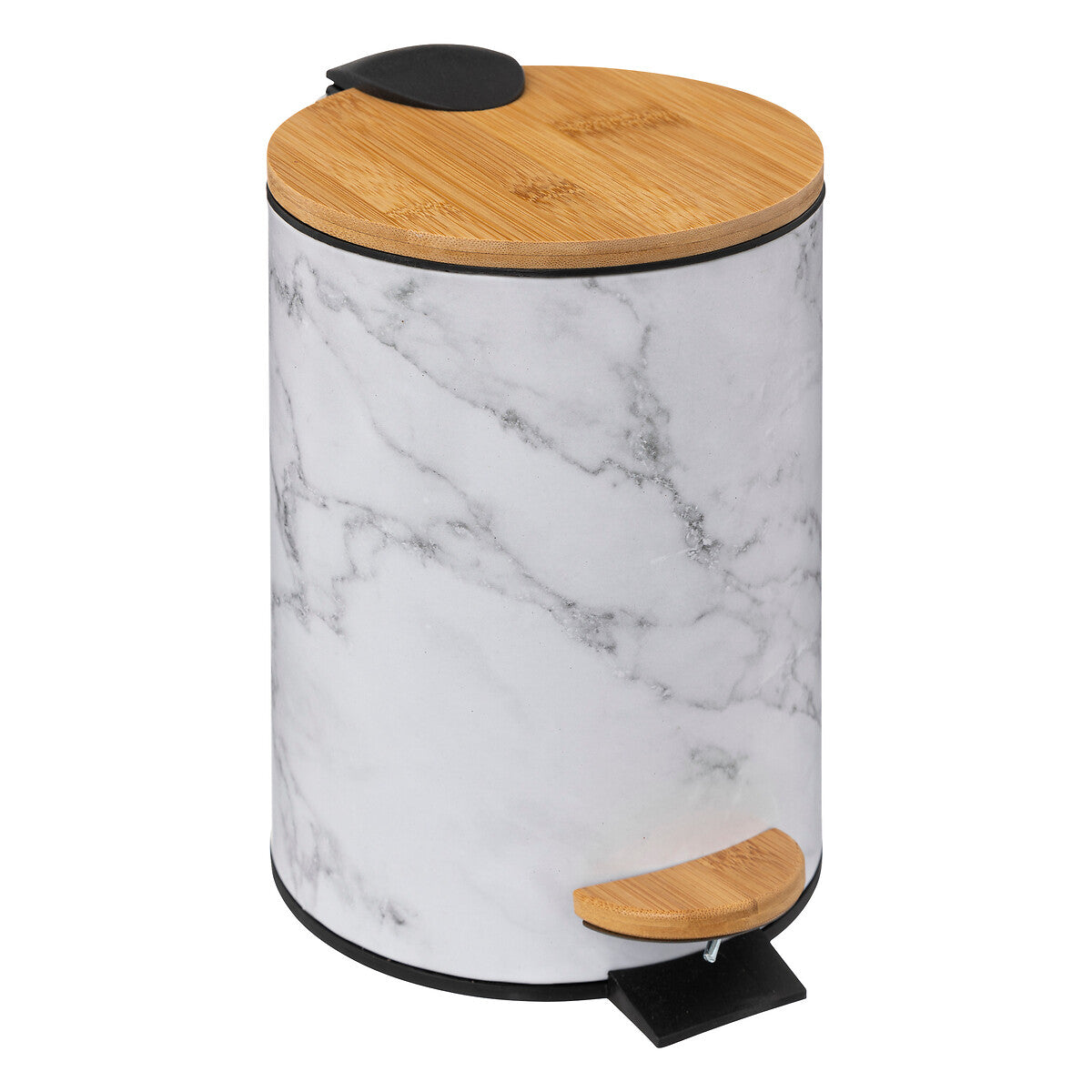 3L Softclose Lea Bin with Bamboo Lid