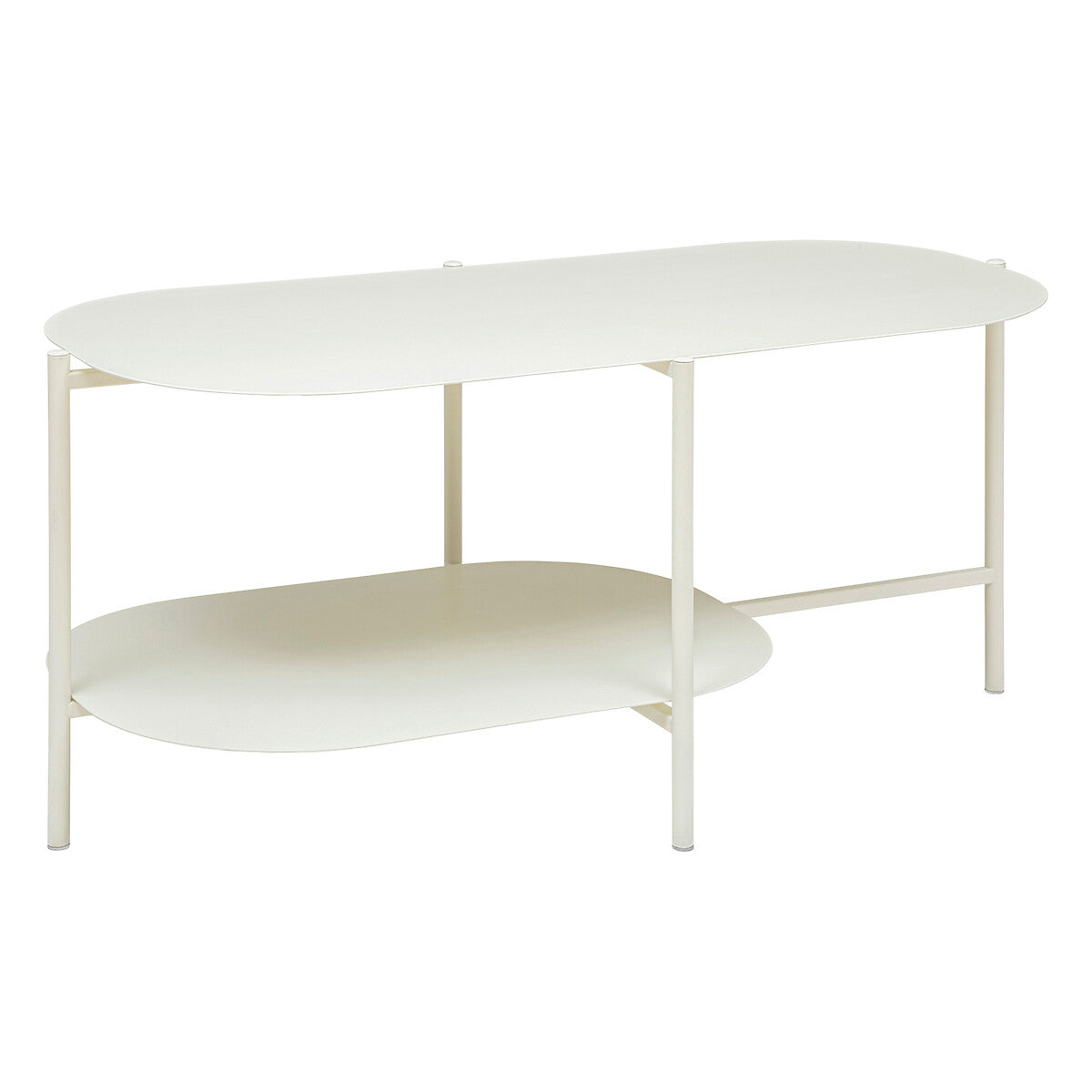 Haja Metal Coffee Table with Oval Design
