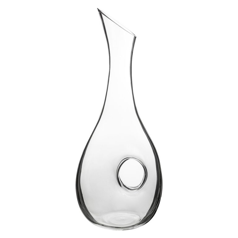 Elegant Glass Decanter with Artistic Design