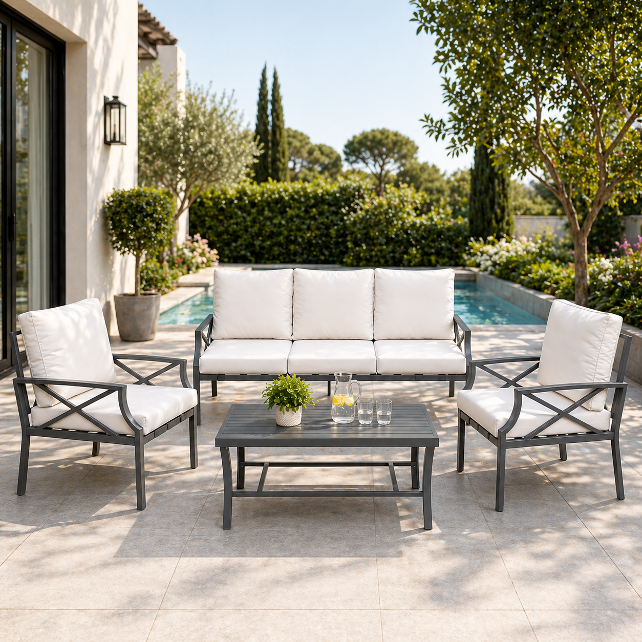 Premium Steel Lounge Set