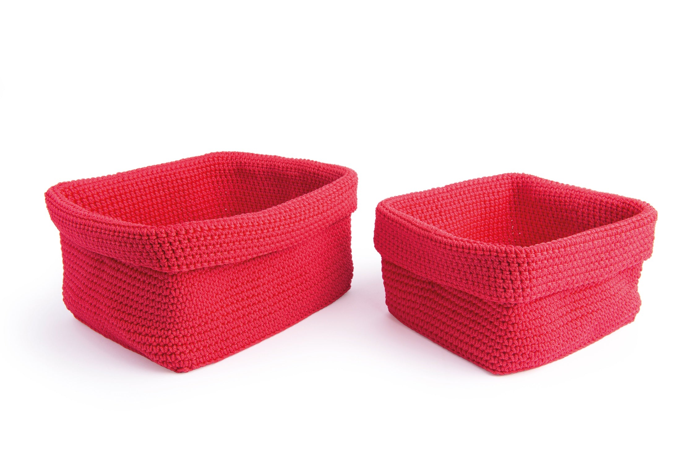 Set of 2 Rectangular Polypropylene Baskets
