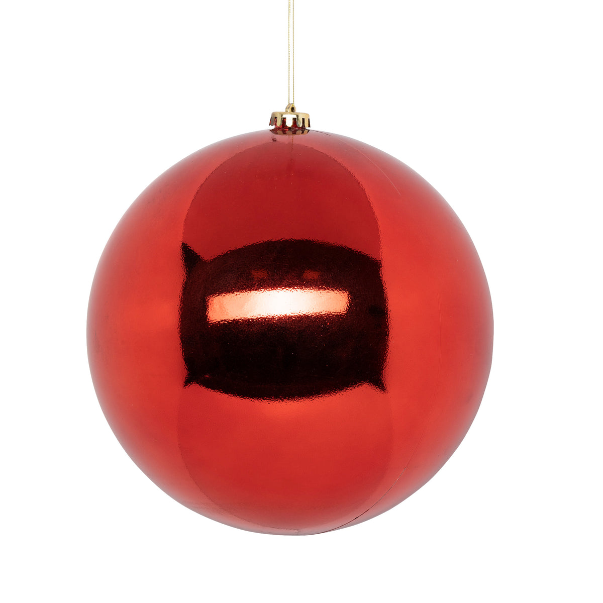 MAXI BALL - Large Silver, Red, and Gold Christmas Ornament