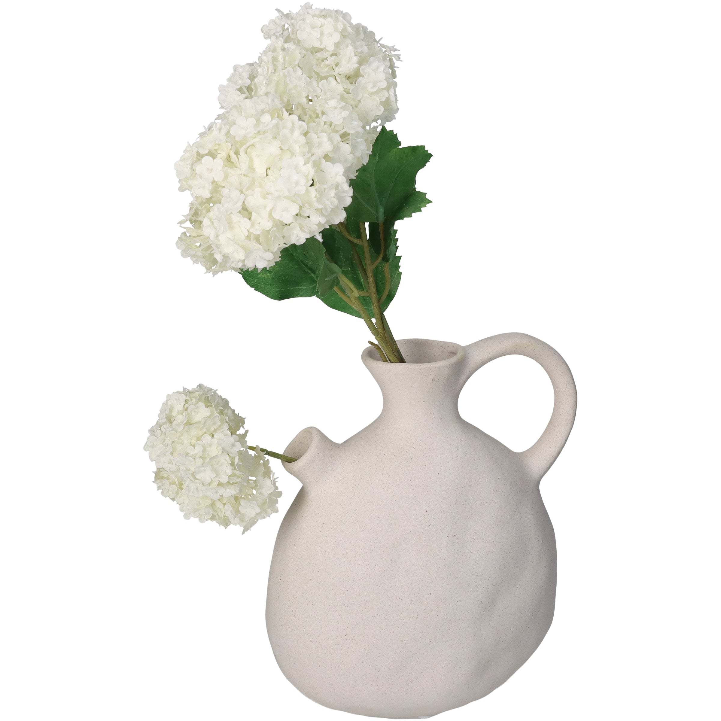 Porcelain Vase with Unique Biscuits and Black Sand Finish