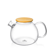 Glass Teapot with Bamboo Lid