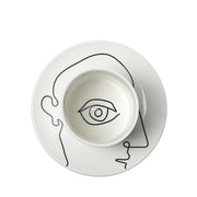 Simple Eye Mug - Black Porcelain Mug