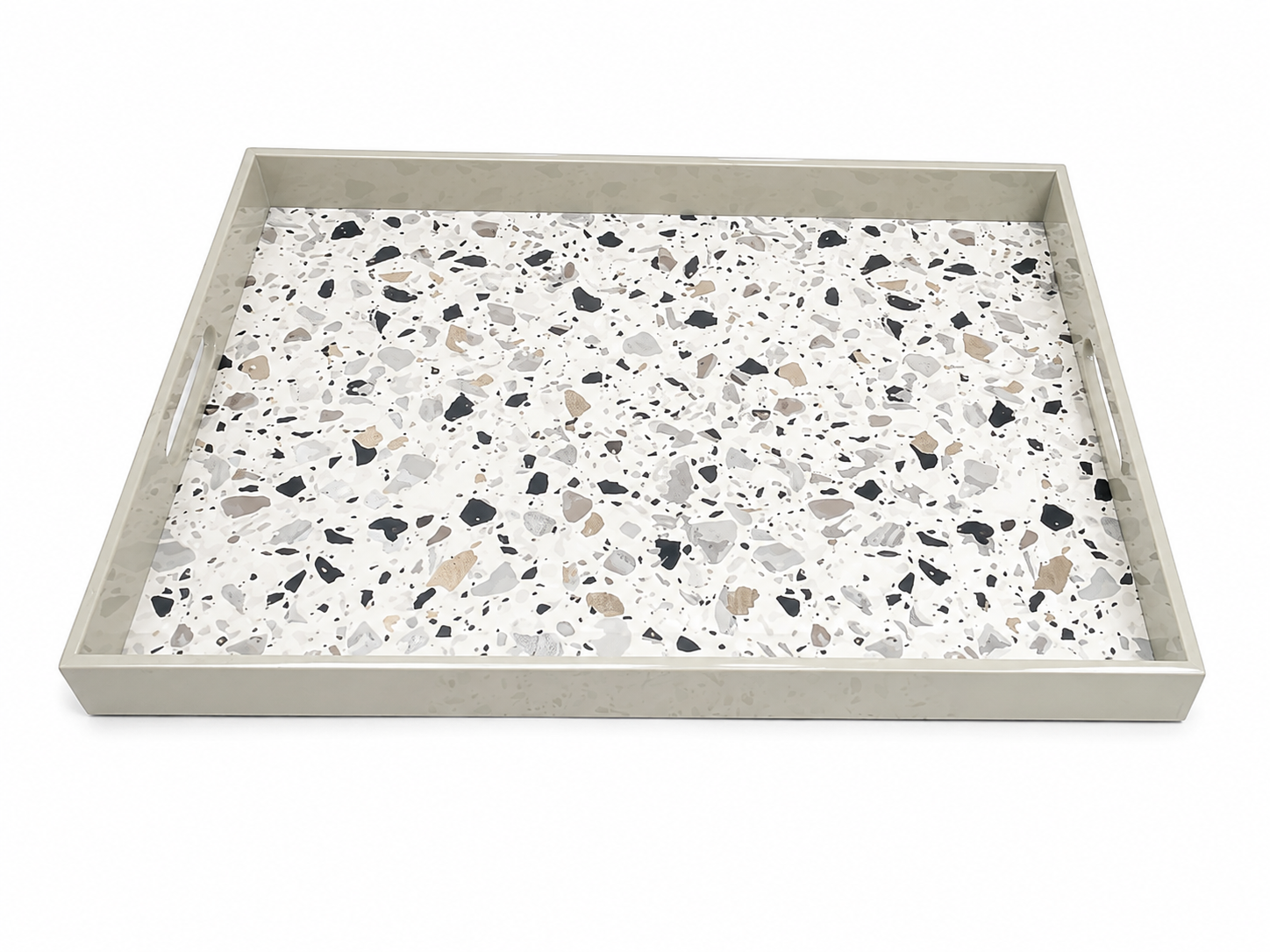 Rectangular Tray with Mosaic Insert – 55 x 37 cm