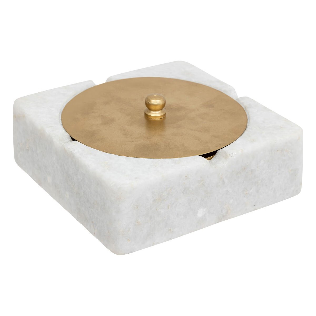 METAL/MARBLE ASHTRAY