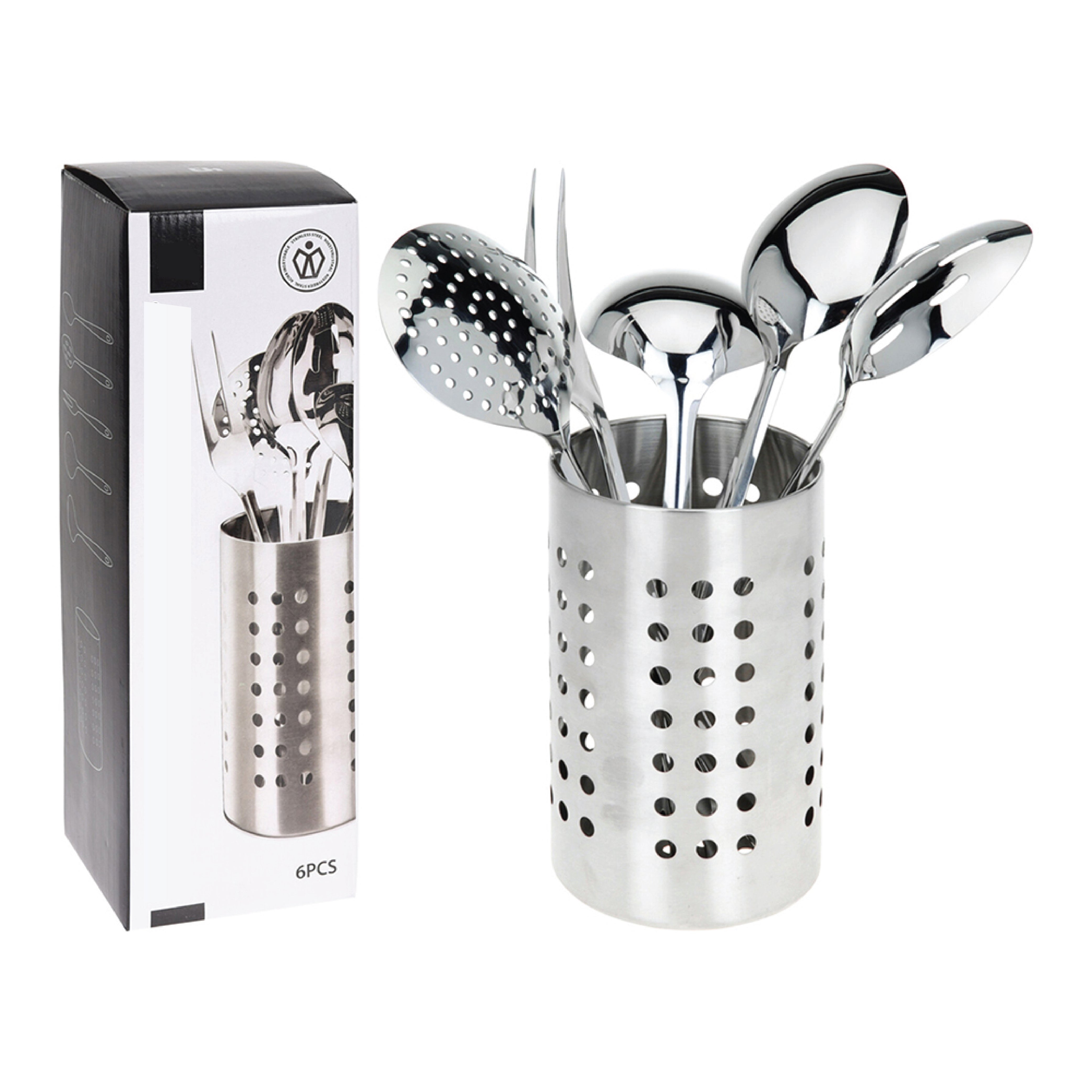 Stainless Utensils Set 6Pcs