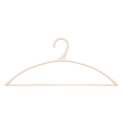 Set of 5 Hang'up hangers - PP Slim Hangers with Bottom Bar, 43.5cm (Cream, Taupe)