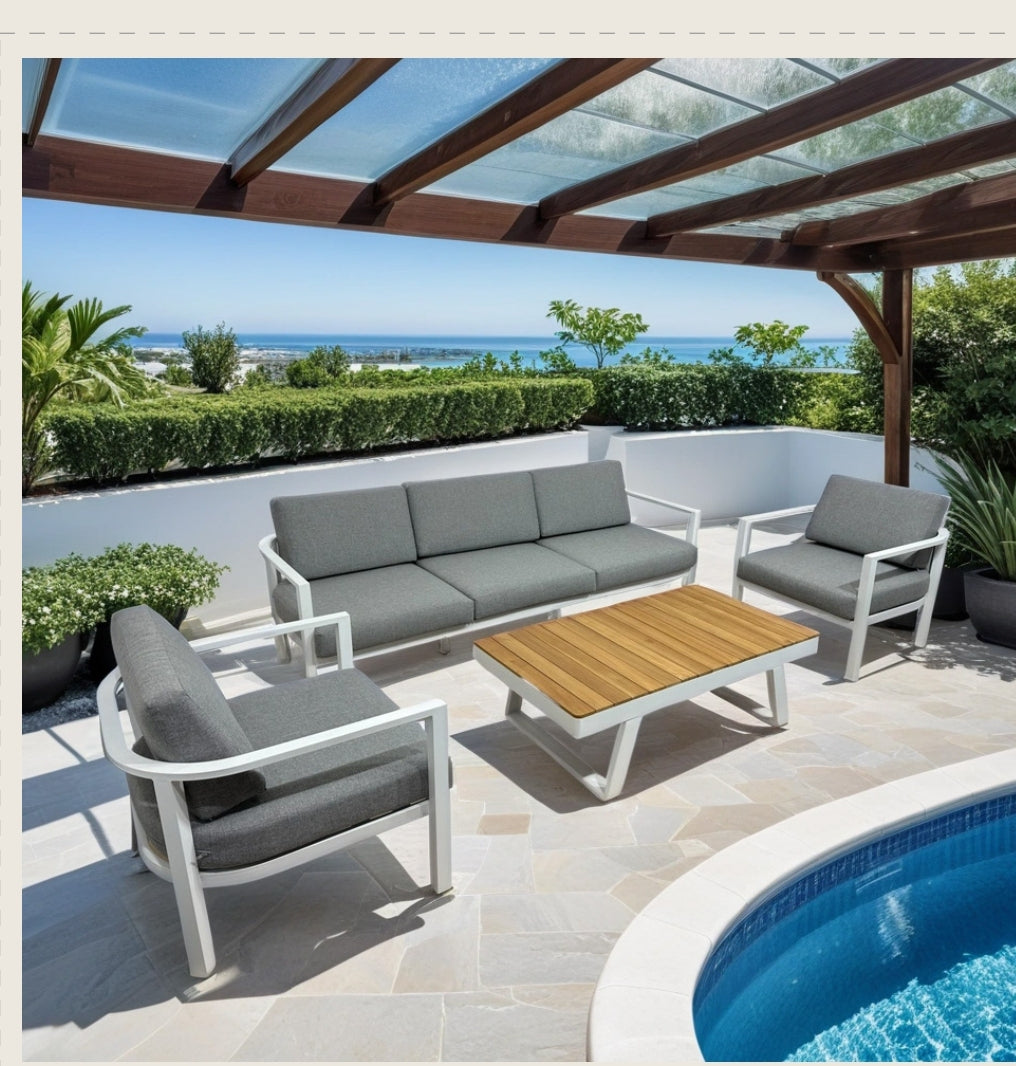 Aluminium Lounge Set - Stylish Outdoor Collection
