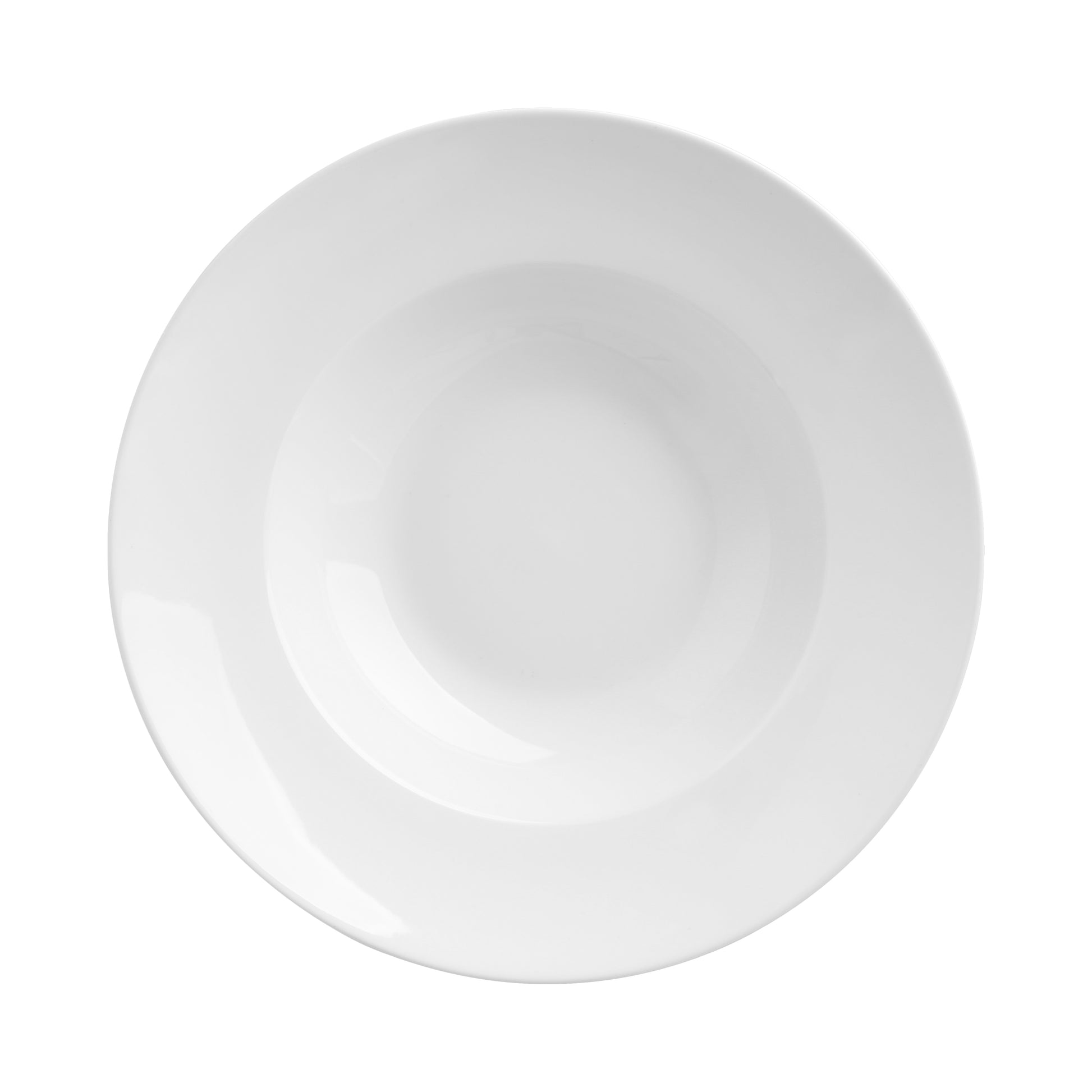 Pasta Plate - White Porcelain, Dishwasher Safe