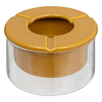 SOL CERAMIC/GLASS ASHTRAY