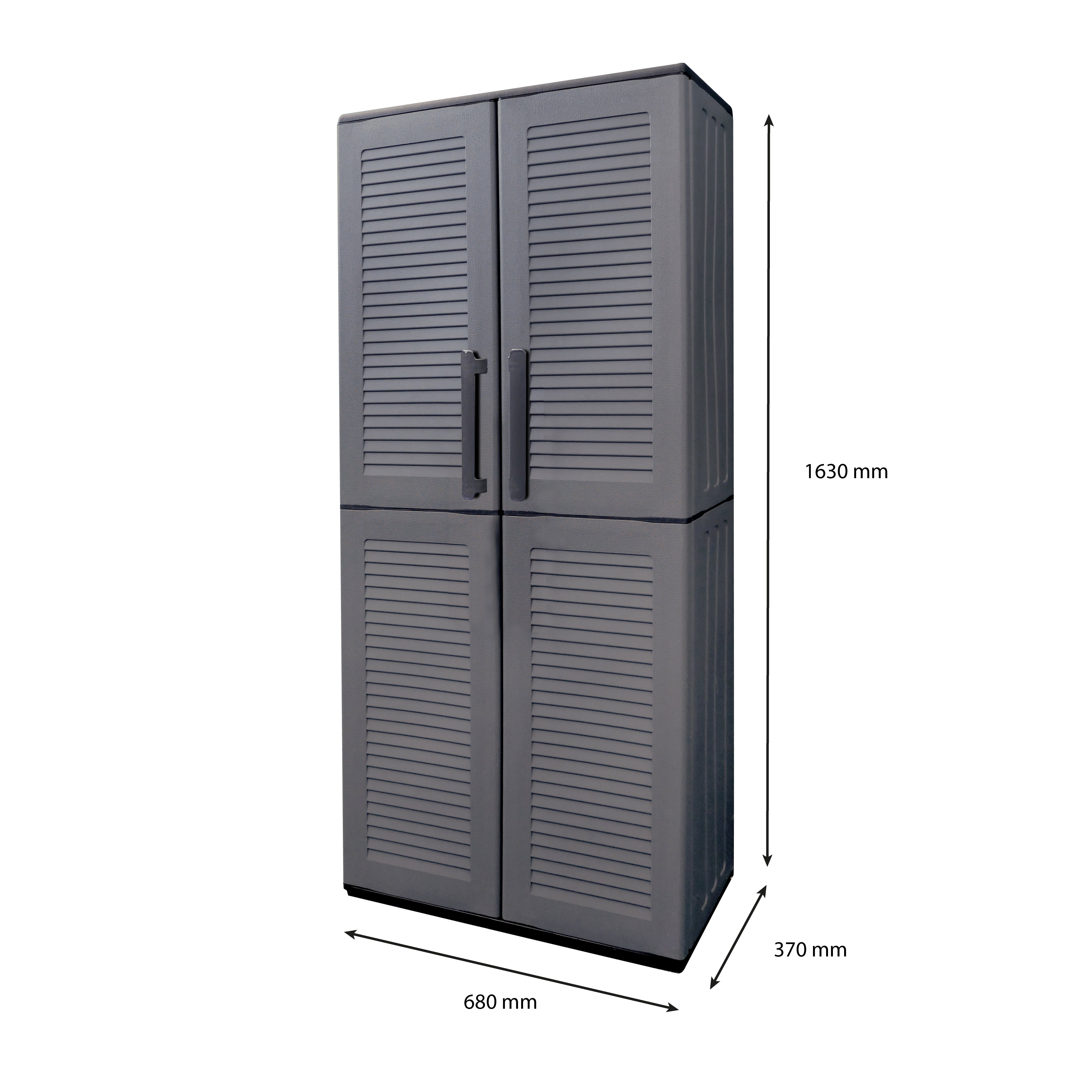 Full Height Plastic Cabinet with Adjustable Shelves