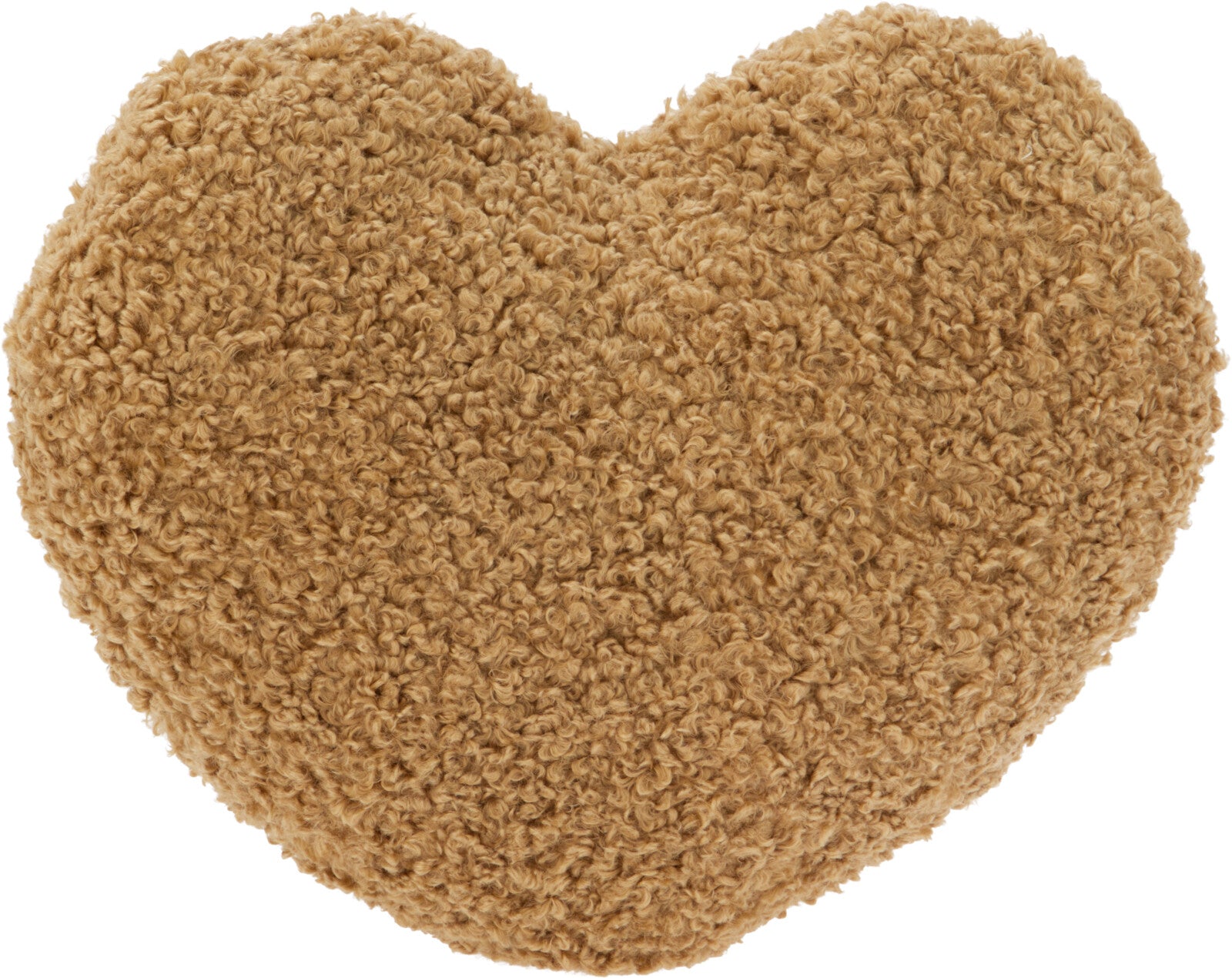 Cushion Heart Teddy Heart-Shaped Pillow 35x33 cm Polyester Knitted