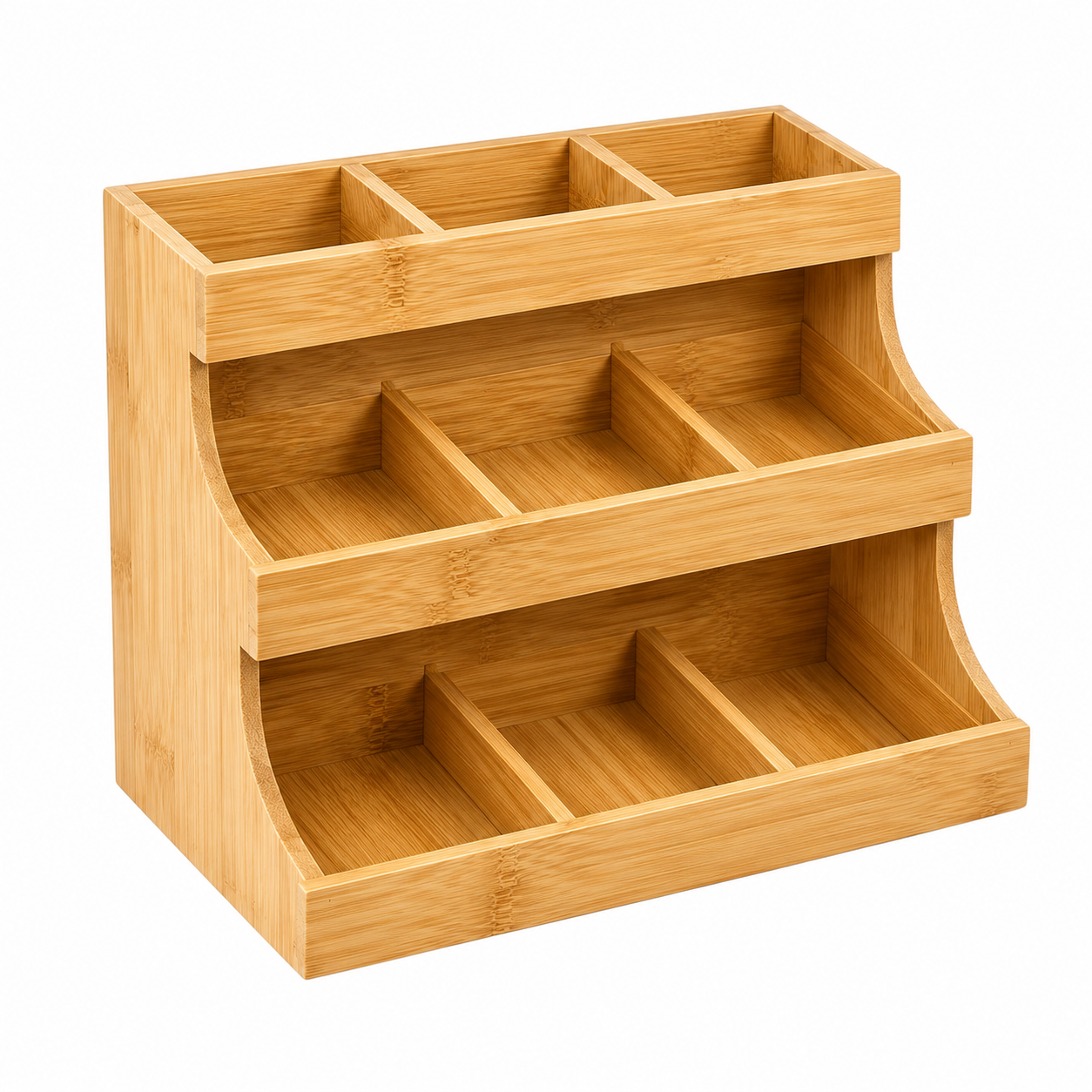 Bamboo Tea & Coffee Bag Organizer