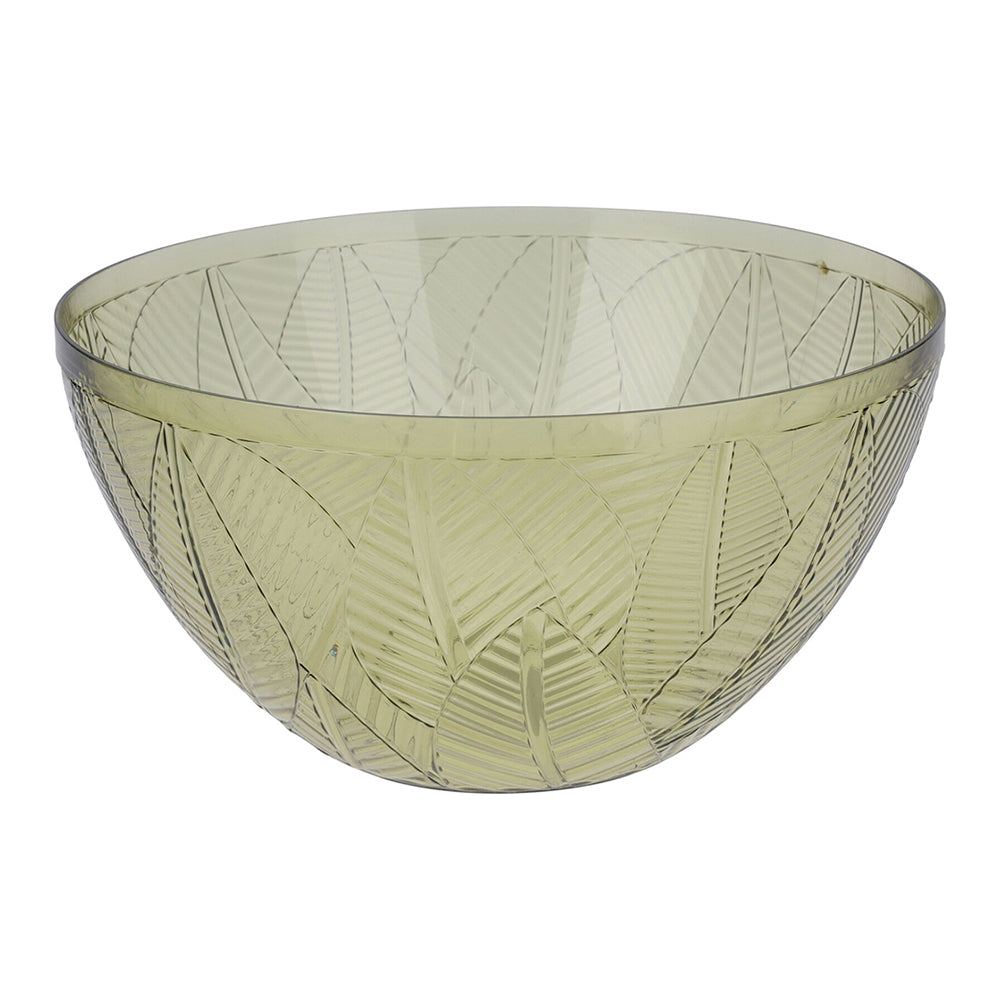 Green Plastic Salad Bowl, 4L Capacity
