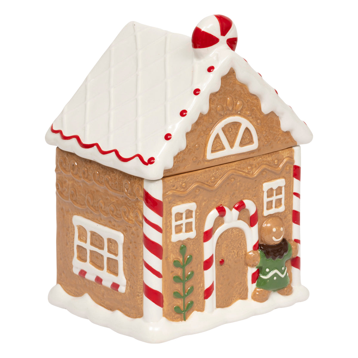 House cookie jar 14 x 17 x 25 cm ceramic - Gingerbread dolomite jar