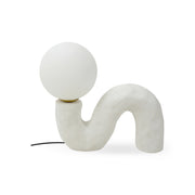 Vague White Textured Table Lamp Sculptural Ceramic Modern Lighting