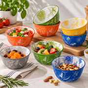 Set of 10 Stone Bowls “Leaves” – 12 cm – Assorted Colors