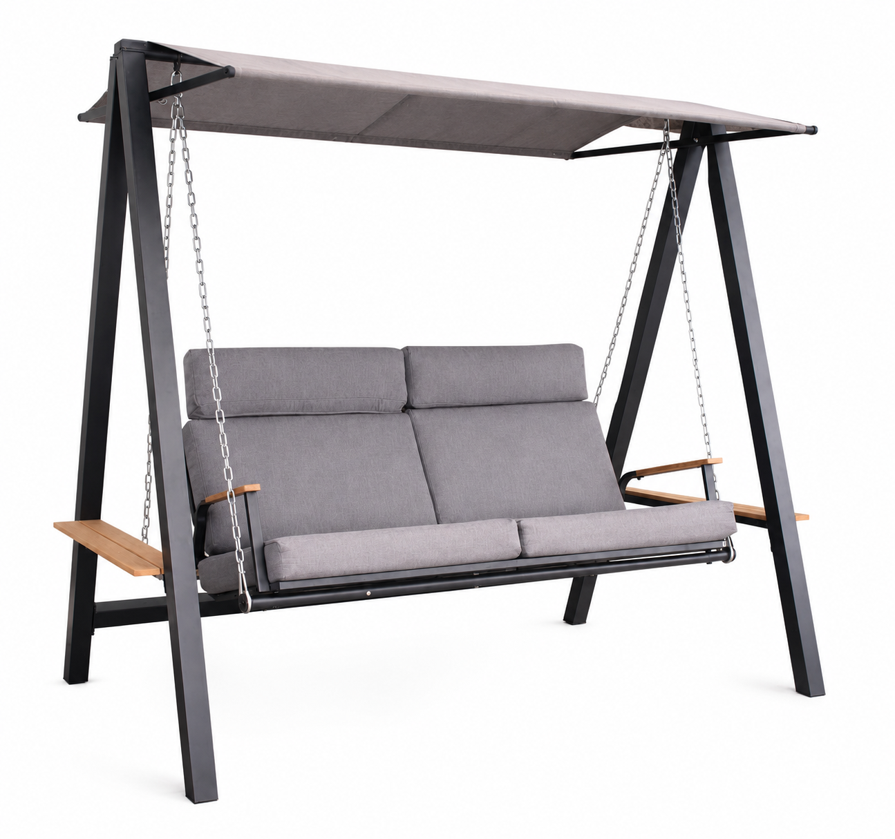 Outdoor Garden Swing with Canopy – Steel Frame