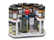 Rotating Spice Storage Rack with Adjustable Height