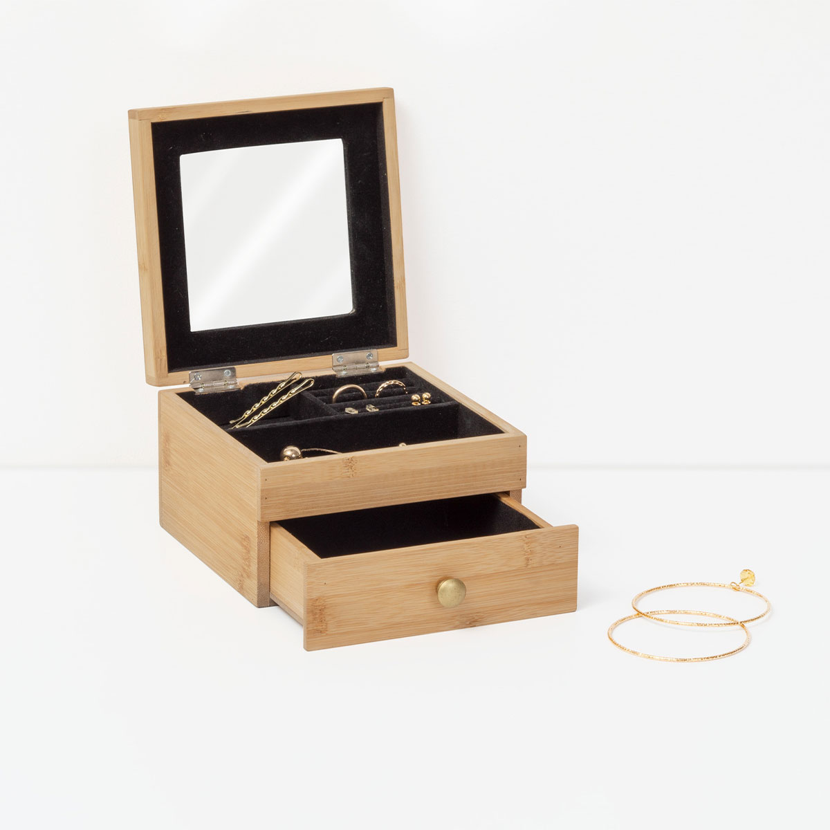 Bamboo Jewelry Box Tidy