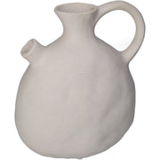 Porcelain Vase with Unique Biscuits and Black Sand Finish