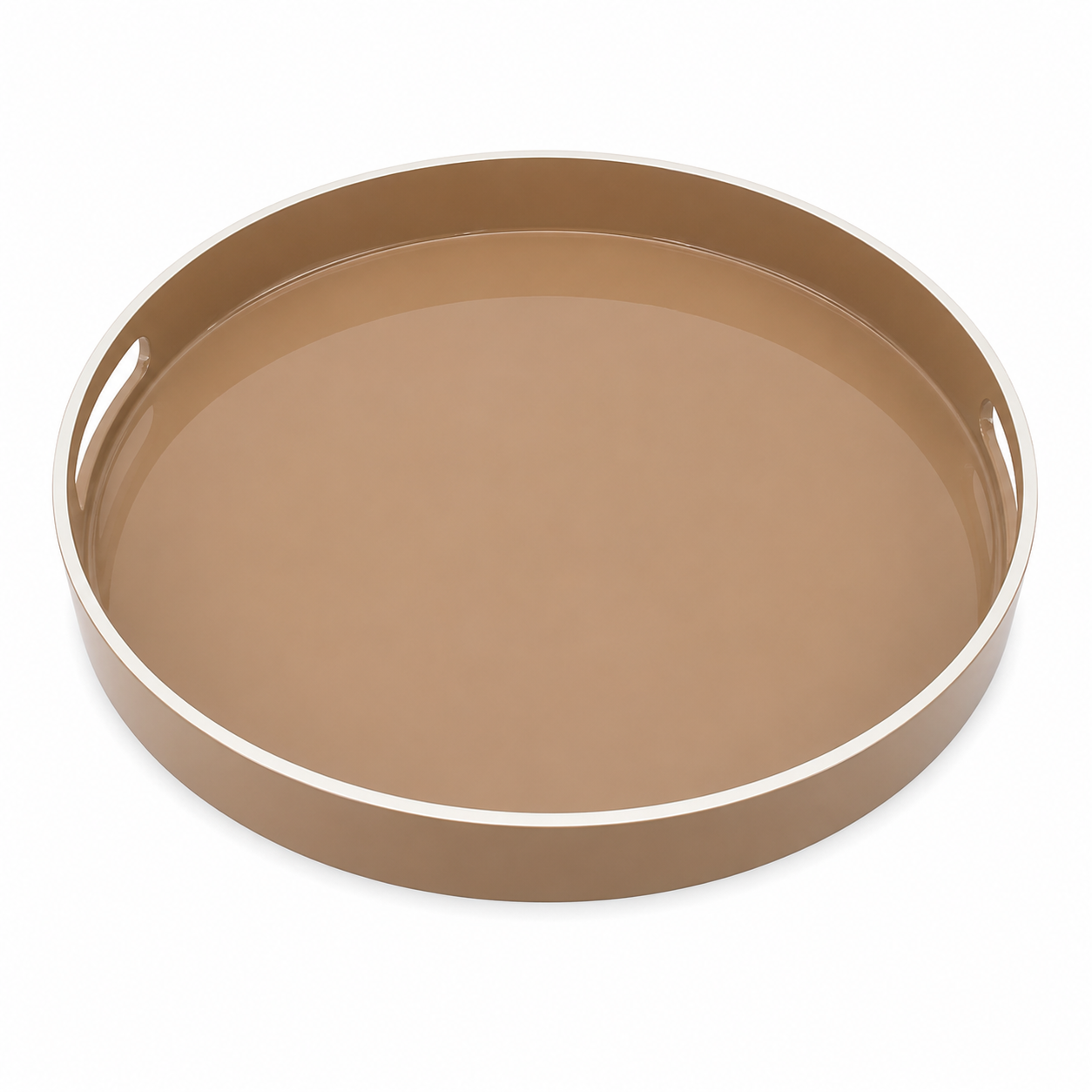 Round Tray with White Rim – 40 cm