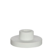 White Cement Candle Holder - Minimalist Design for Home Decor