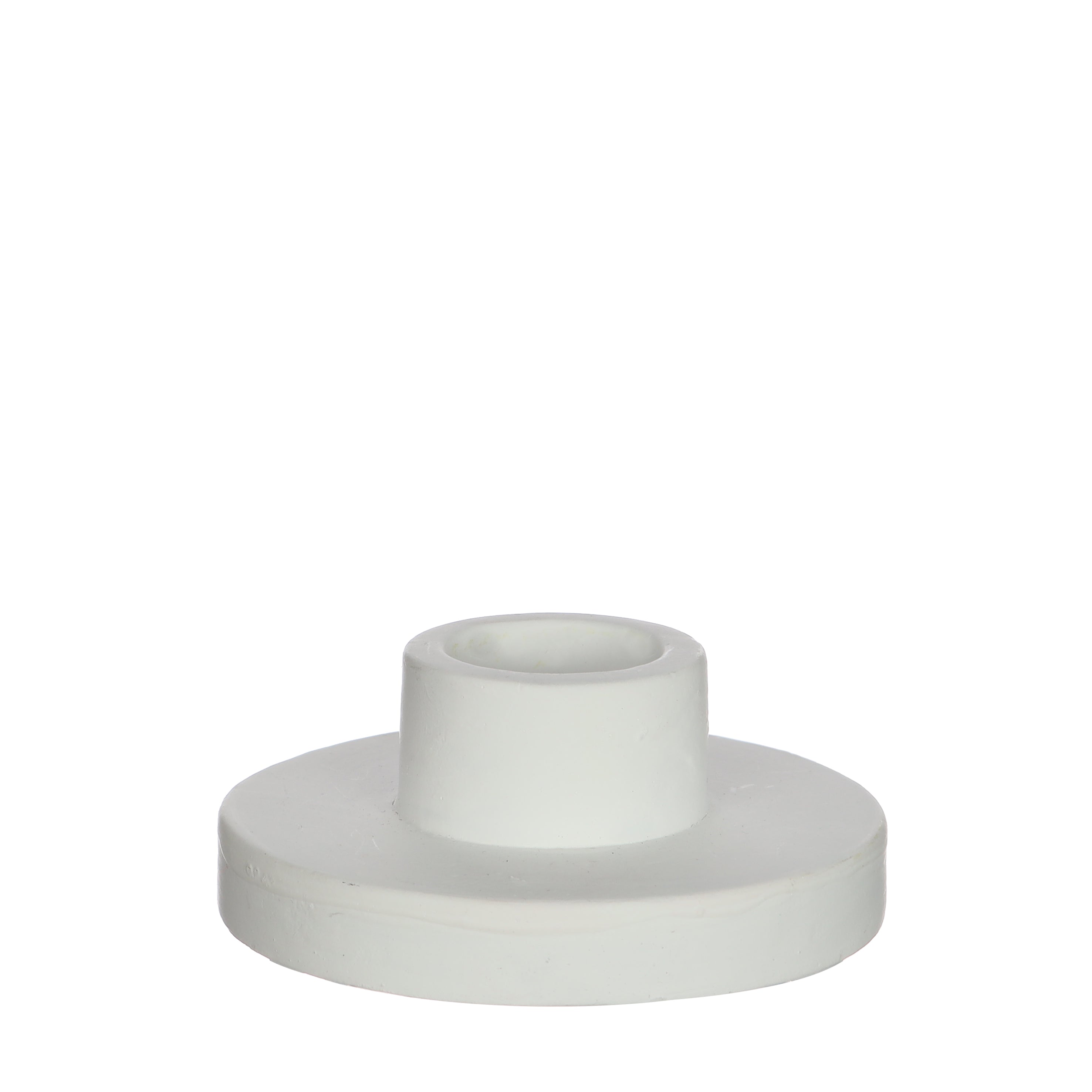 White Cement Candle Holder - Minimalist Design for Home Decor