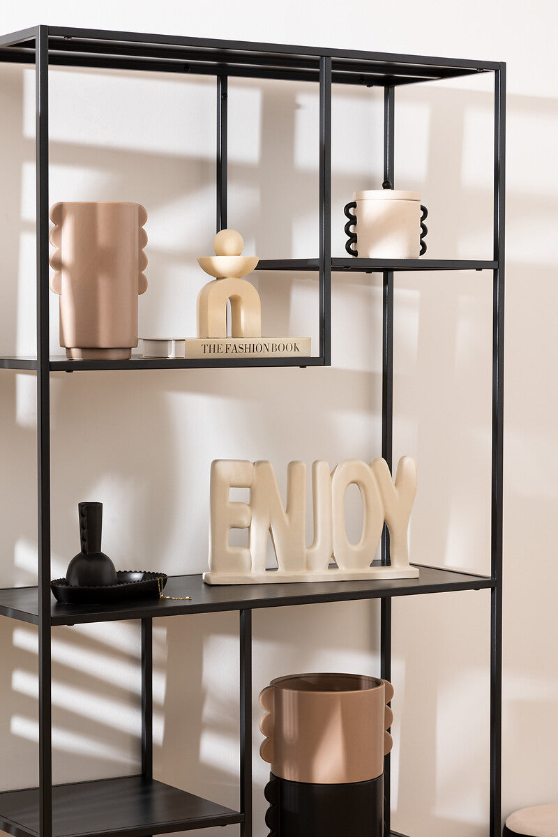 Wavy Bliss Ceramic Box with Decorative Sides