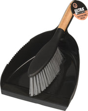 Dustpan and Brush Set, Matt Black