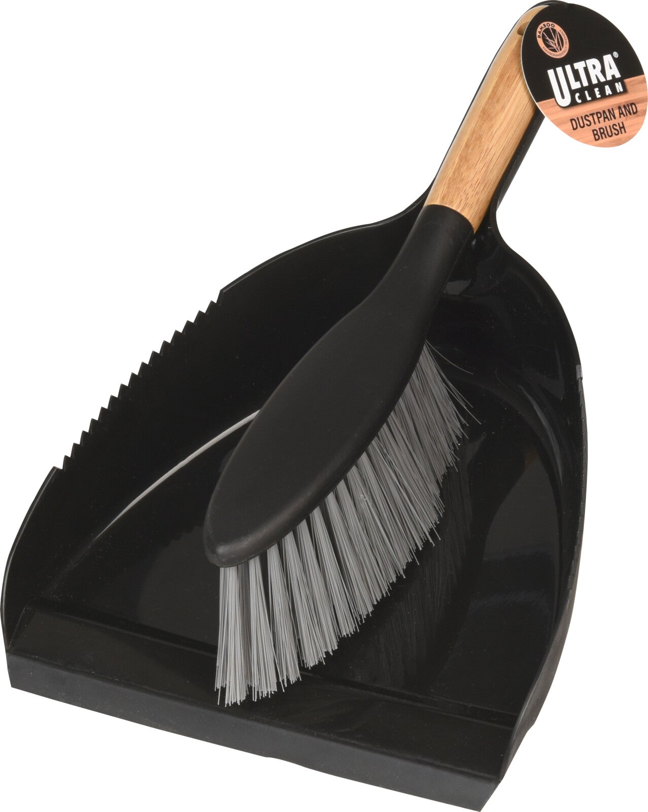 Dustpan and Brush Set, Matt Black
