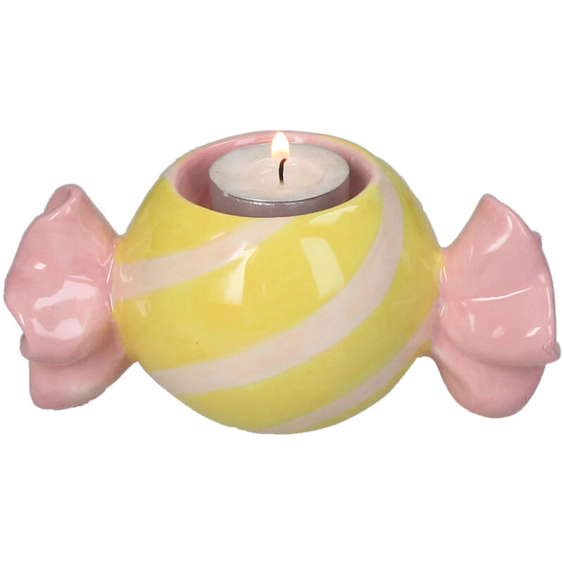 Candle Holder Fine Earthenware Multicolour