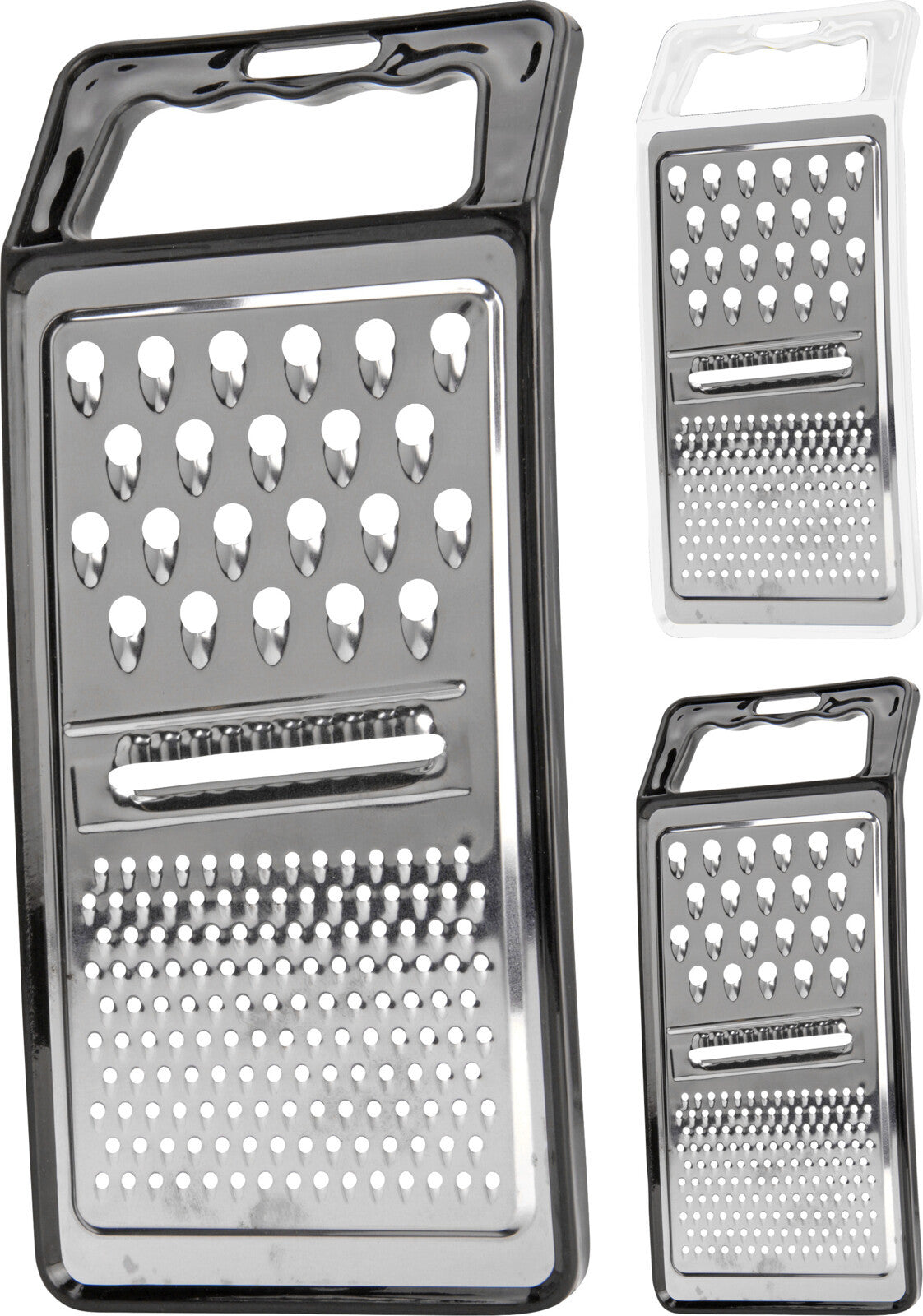 Grater Stainless Steel with PP Handle, 24.5 x 10.5 cm