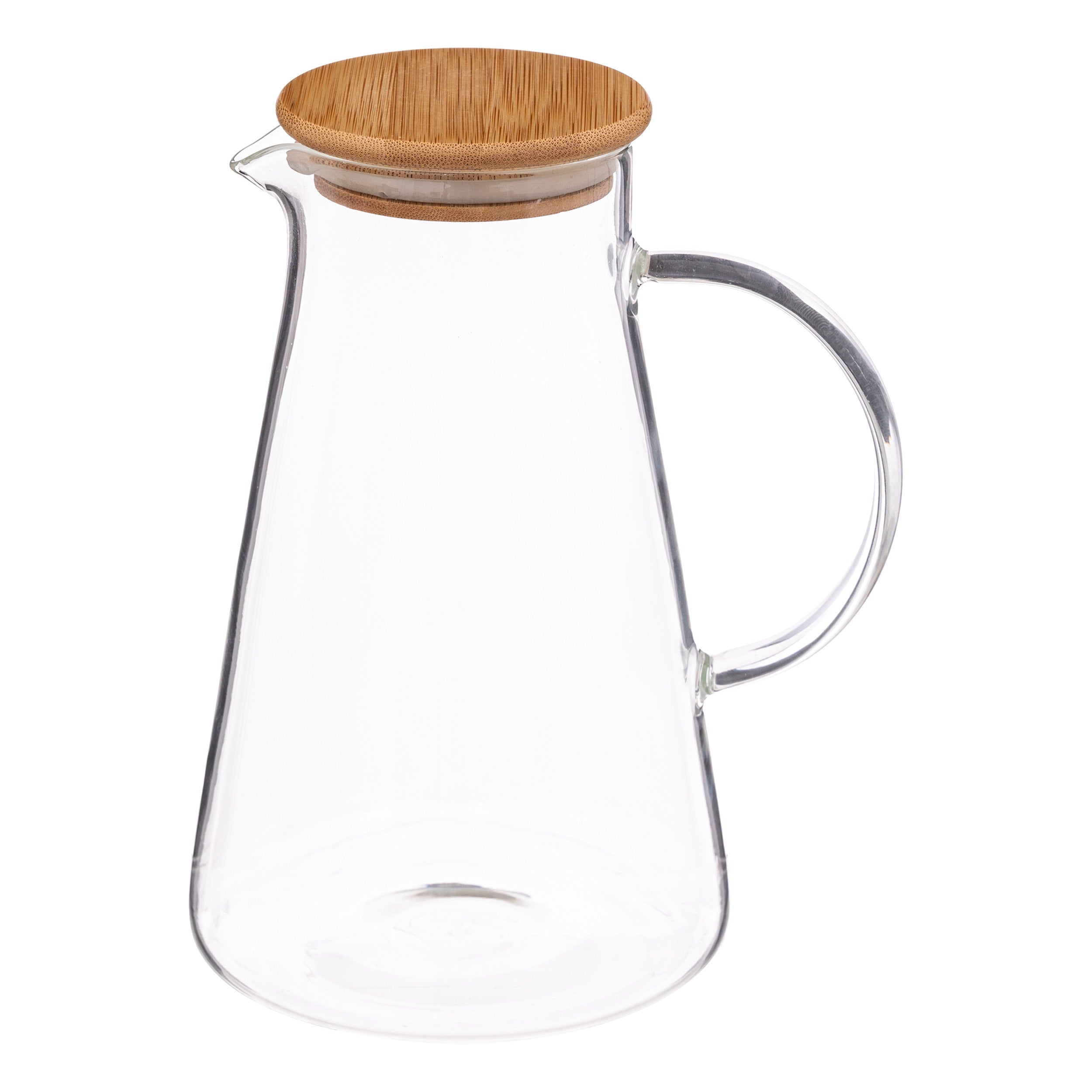 Pitcher Bamboo Chila - Glass, 1.5L Capacity