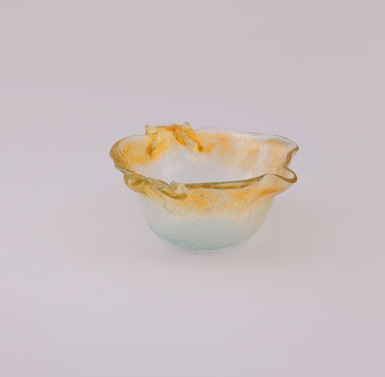 Handmade Colorful Glass Serving Bowl