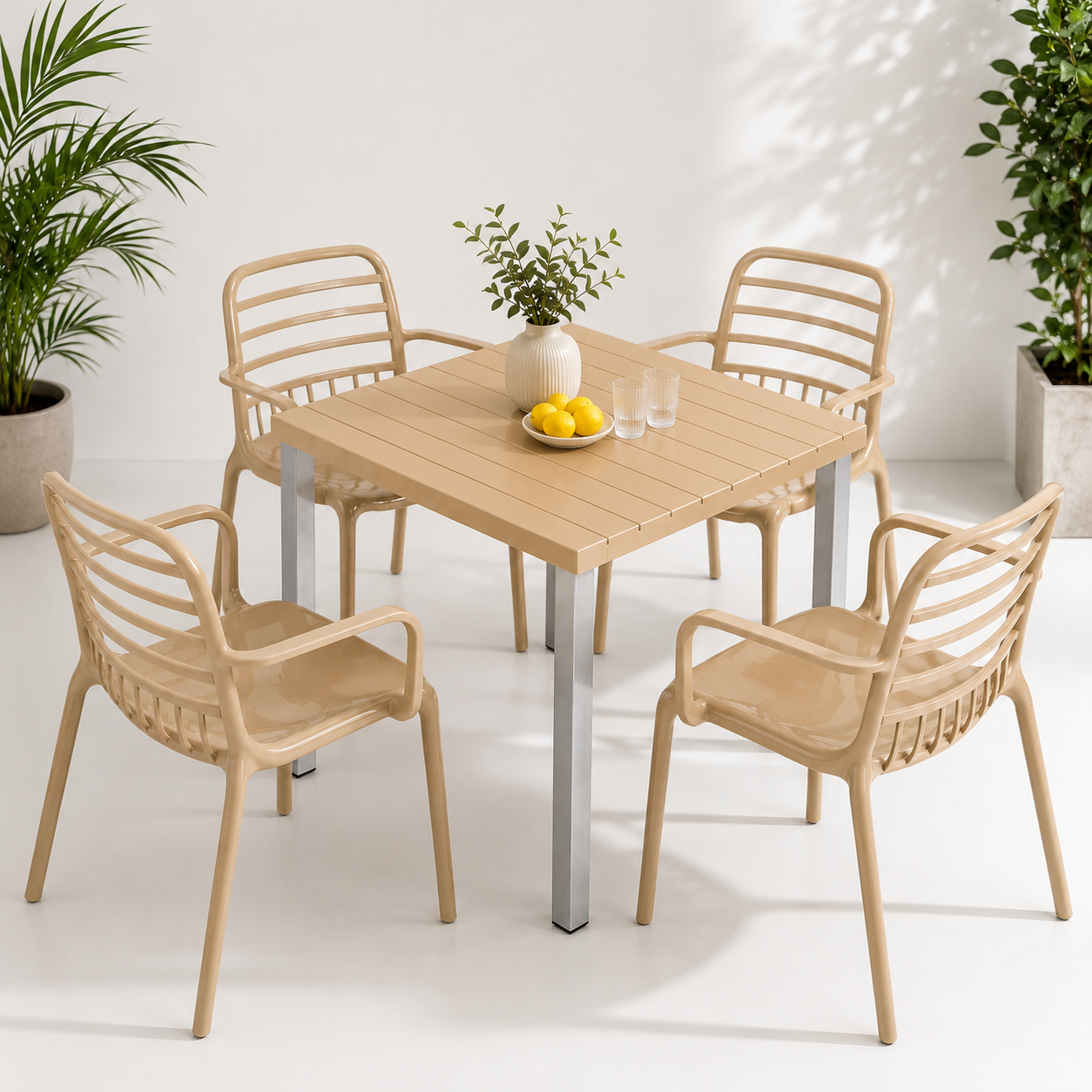 Dining Set – Table with 4 Chairs
