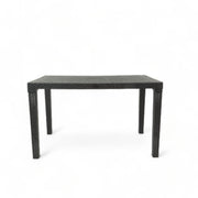 Gata Rectangular Table with Rattan Design