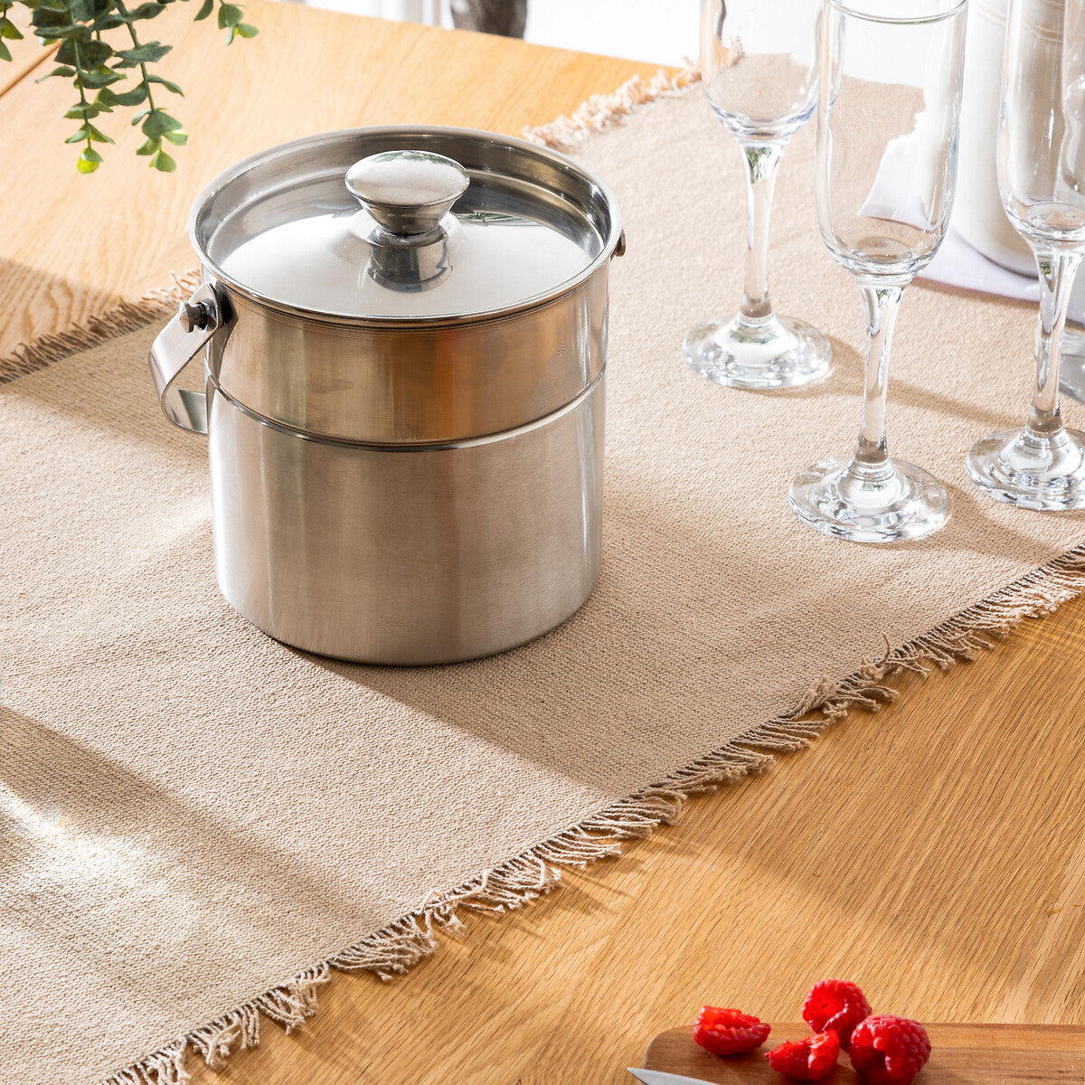 Stainless Steel Double Finish Ice Bucket 15cm