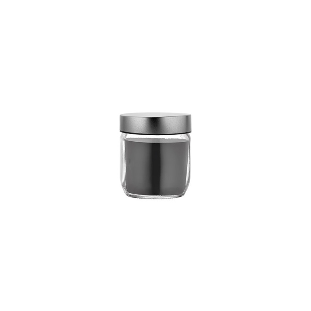 Voca Glass Jar with Metal Lid, 425 CC