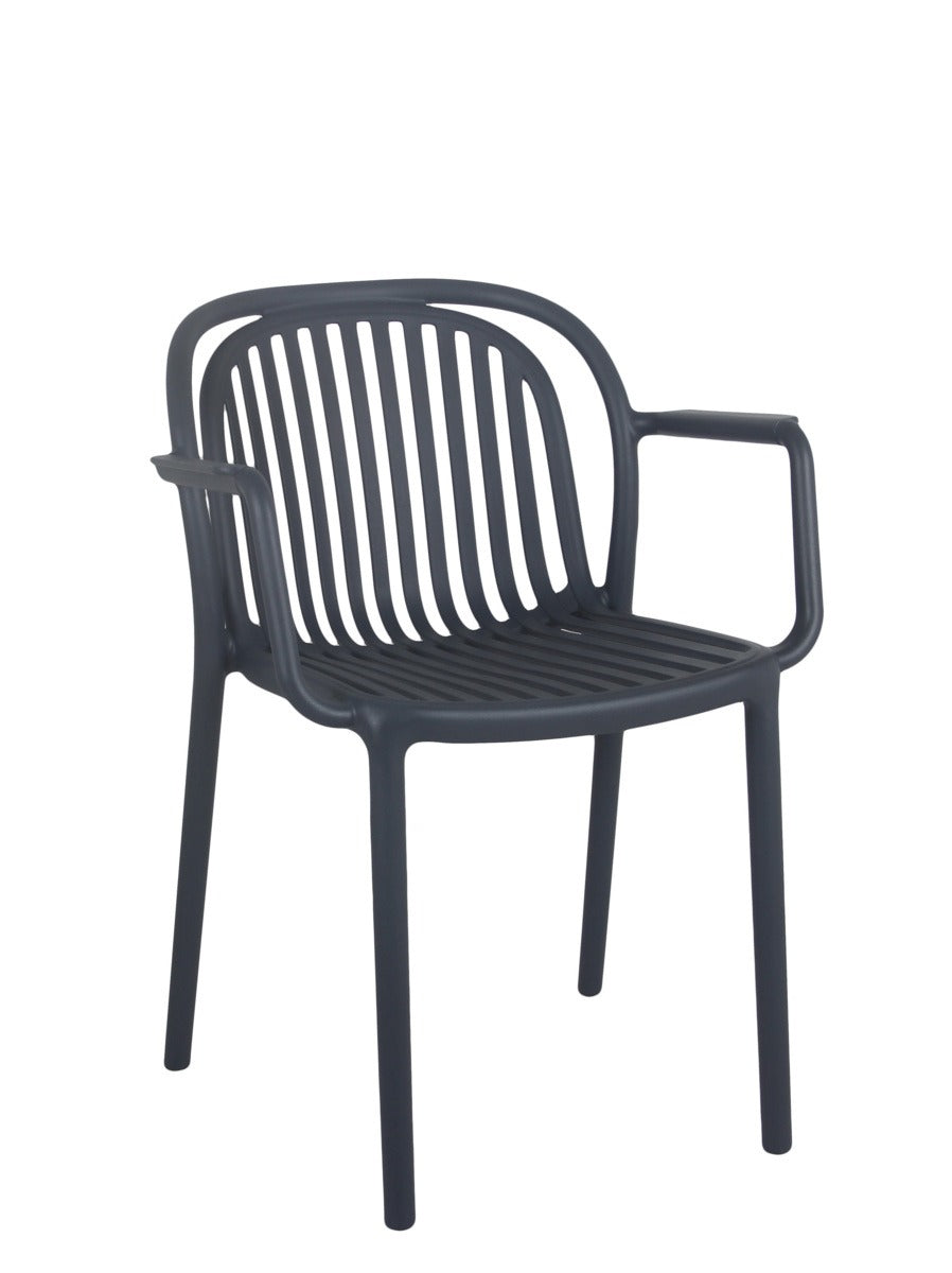 Terrace Armchair Modern Stackable Outdoor Polypropylene Chair
