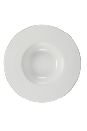Beije Porcelain Pasta Plate, Deep Stoneware, Modern Round Tableware