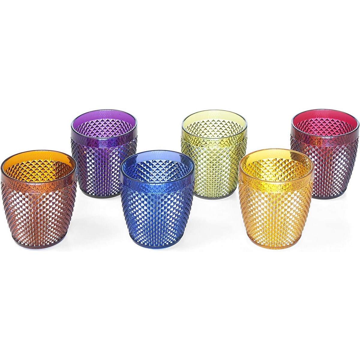 Diamond Line Plastic Water Cup - 40 cl